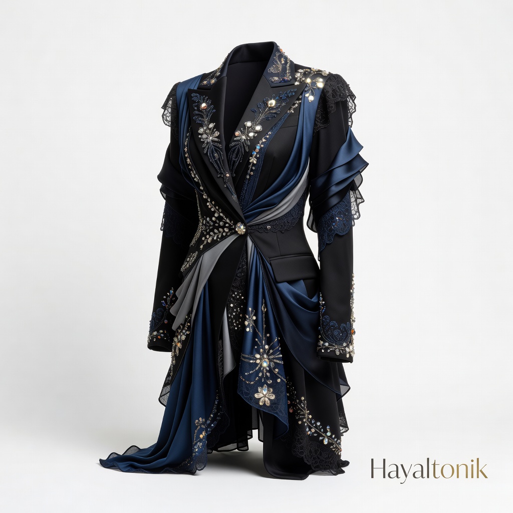 Yün Karışım Blazer Palto