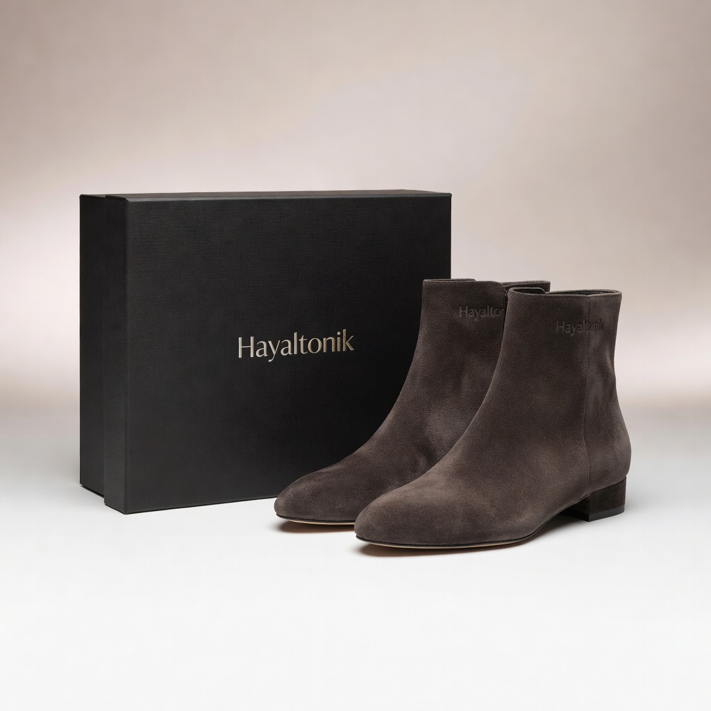 Elegan Süet Ankle Boot