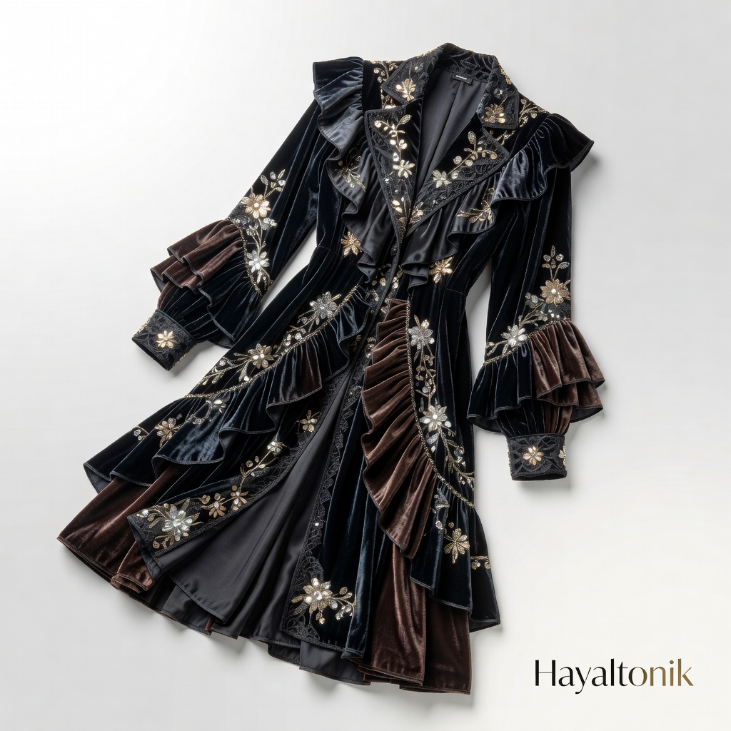 Kaşmir Velvet Palto